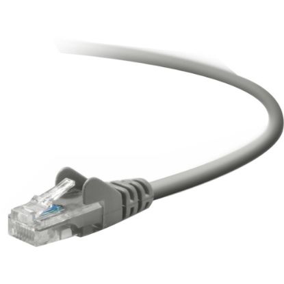 Picture of Belkin Cat5e Patch Cable - RJ-45 Male - RJ-45 Male - 12in - Gray