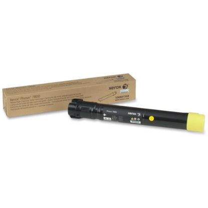 Picture of Xerox 7800 Yellow High Yield Toner Cartridge, 106R01568