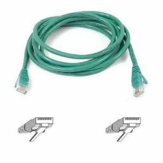 Picture of Belkin Cat5e Patch Cable - RJ-45 Male Network - RJ-45 Male Network - 5ft - Green