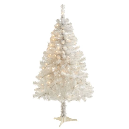 Picture of Nearly Natural Artificial Christmas Tree, 4', White