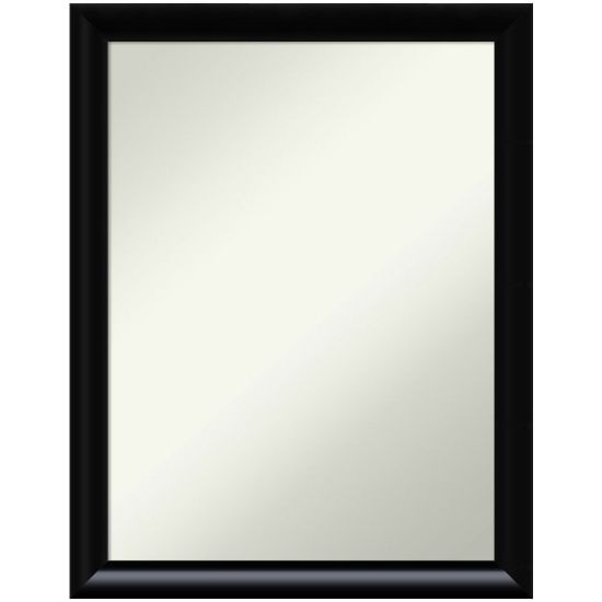 Picture of Amanti Art Non-Beveled Rectangle Wood Framed Bathroom Wall Mirror, 27in x 21in, Steinway Black Scoop