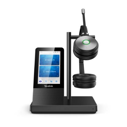 Picture of Yealink Dual DECT Wireless Headset, Black, YEA-WH66-DUAL-UC