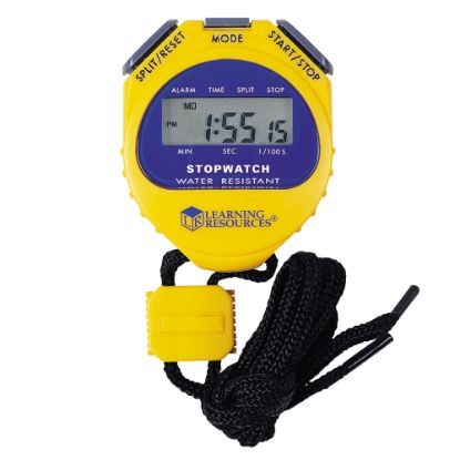 Picture of Learning Resources Big Digit Stopwatch, Yellow/Purple, Pack Of 2