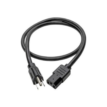 Picture of Tripp Lite NEMA 5-15P To IEC-320-C13 Heavy-Duty Computer Power Cord, 3ft, P007-003