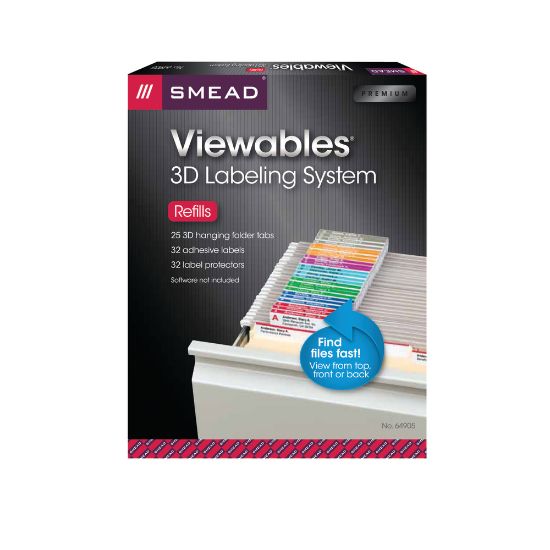 Picture of Smead Viewables Hanging Folder Labels, Pack of 25