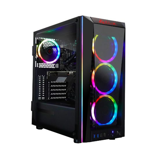 Picture of CLX SET TGMSETRTH1659BM Liquid-Cooled Gaming Desktop PC, Intel Core i9, 32GB Memory, 4TB Hard Drive/500GB Solid State Drive, Windows 10 Home