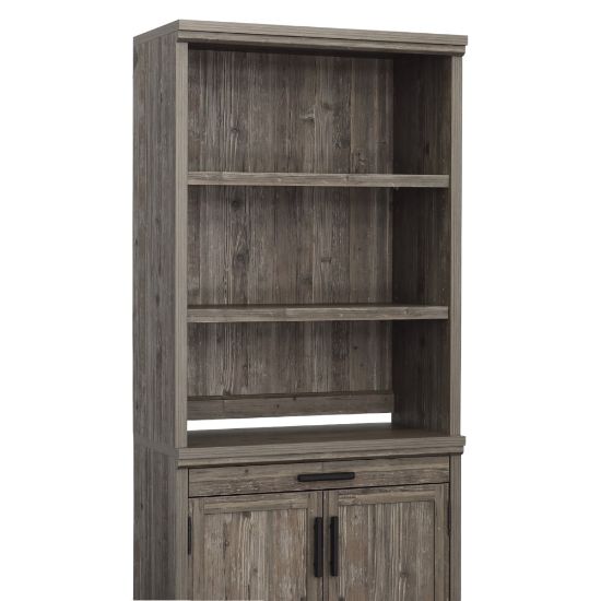 Picture of Sauder Aspen Post 31inW Hutch for Lateral File or Library Base Stand, Pebble Pine