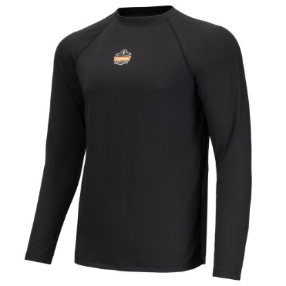 Picture of Ergodyne N-Ferno 6436 Long Sleeve Lightweight Base Layer Shirt, 3XL, Black