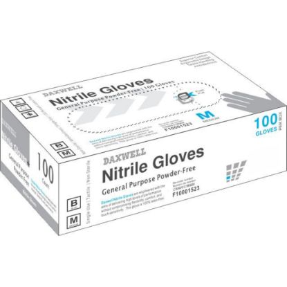 Picture of Powder-Free Nitrile Gloves, Medium, Box Of 100