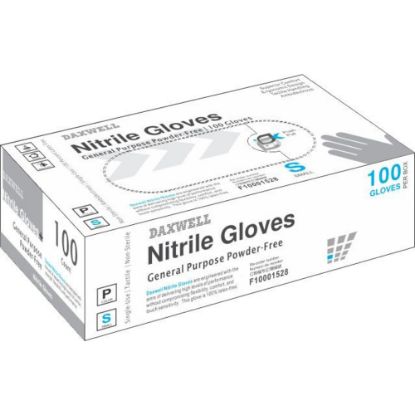 Picture of Powder-Free Nitrile Gloves, Small, Box Of 100