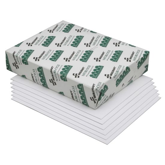 Picture of SKILCRAFT Process Chlorine-Free Copy Paper, White, Letter (8.5in x 11in), 5000 Sheets Per Case, 92 Brightness, 100% Recycled (AbilityOne 7530-01-503-8441), Case Of 10 Reams