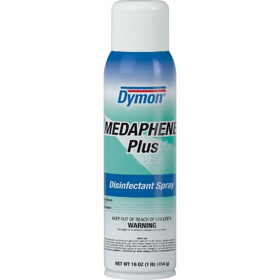 Picture of Dymon Medaphene Plus Disinfectant Spray - Aerosol - 16 fl oz (0.5 quart) - Pleasant Scent - 1 Each - Aqua