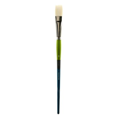 Picture of Princeton Snap Paint Brush, Series 9800, Size 12, Bright, White Taklon, Synthetic, Multicolor