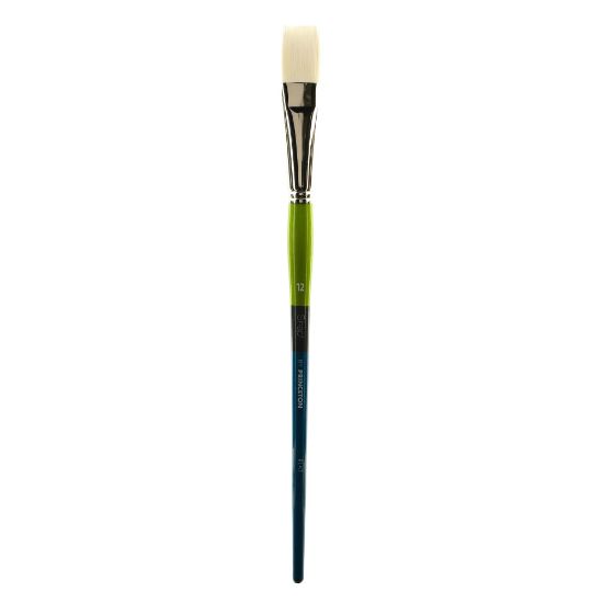 Picture of Princeton Snap Paint Brush, Series 9800, Size 12, Bright, White Taklon, Synthetic, Multicolor