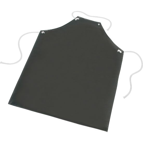 Picture of SKILCRAFT Laboratory Apron - Nylon, Rubber - For Laboratory - Black - 1 Each