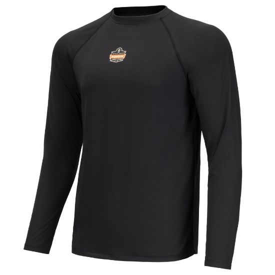 Picture of Ergodyne N-Ferno 6436 Long Sleeve Lightweight Base Layer Shirt, 2XL, Black