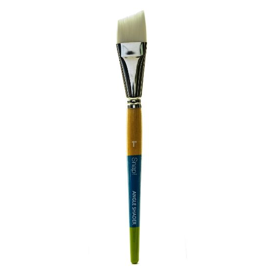 Picture of Princeton Snap Paint Brush, Size 1in, Angle Shader Bristle, Syntheitc, Multicolor