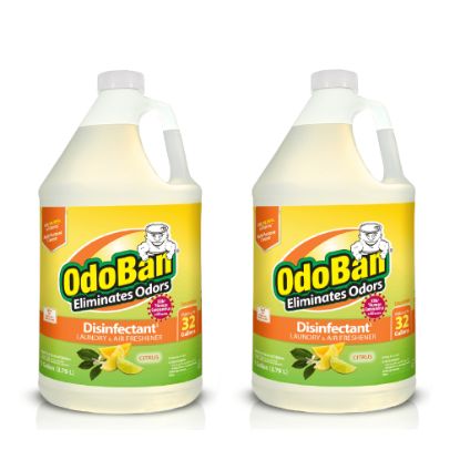 Picture of OdoBan Disinfectant Concentrate And Odor Eliminator, 1 Gallon, Citrus Scent, Pack Of 2 Jugs