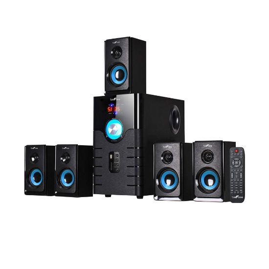 Picture of BeFree Sound 5.1 Channel Bluetooth Surround Sound Speaker System, Blue/Black