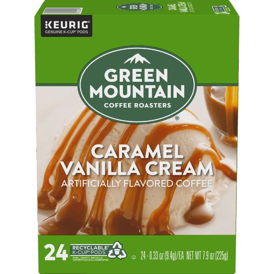 Picture of Green Mountain Coffee Single-Serve Coffee K-Cup, Caramel Vanilla, Carton Of 96, 4 x 24 Per Box