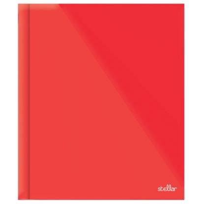 Picture of Office Depot Brand Stellar Laminated 3-Prong Paper Folder, Letter Size, Red