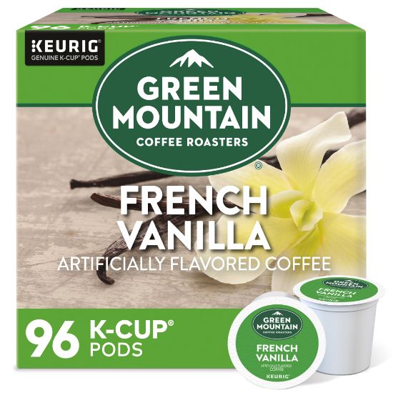 Picture of Green Mountain Coffee Single-Serve Coffee K-Cup, French Vanilla, Carton Of 96, 4 x 24 Per Box