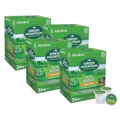 Picture of Green Mountain Coffee Single-Serve Coffee K-Cup, Our Blend, Carton Of 96, 4 x 24 Per Box