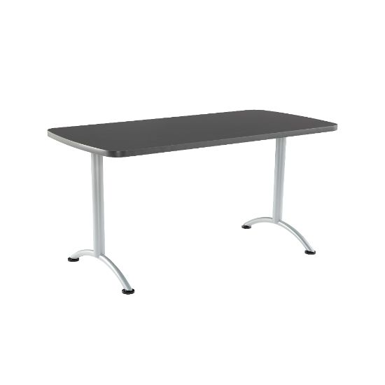 Picture of Iceberg IndestrucTable TOO Utility Table Top, Rectangle, Gray Walnut