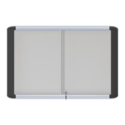 Picture of MasterVision Platinum Pure Magnetic Dry-Erase Enclosed Whiteboard, 48in x 72in, Aluminum Frame With Silver Finish