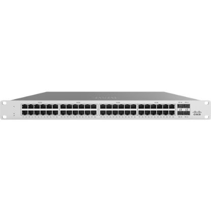 Picture of Meraki MS125-48LP-HW Ethernet Switch - 48 Ports - Manageable - Gigabit Ethernet, 10 Gigabit Ethernet - 10/100/1000Base-T, 10GBase-X - 2 Layer Supported - Modular - 439.80 W Power Consumption - Twisted Pair, Optical Fiber - 1U High - Rack-mountable