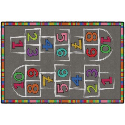 Picture of Flagship Carpets Hopscotch Area Rug, 4ftH x 6ftW