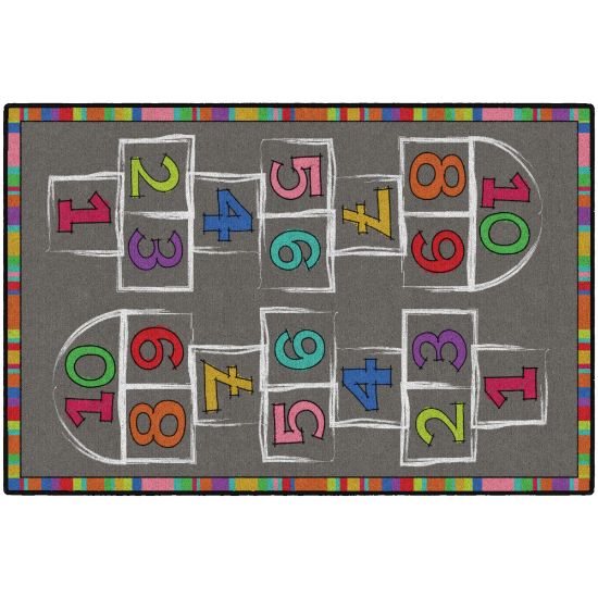 Picture of Flagship Carpets Hopscotch Area Rug, 4ftH x 6ftW