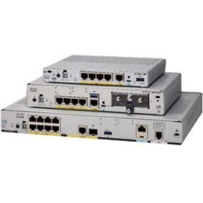 Picture of Cisco C1121-4P Router - 6 Ports - 4 RJ-45 Port(s) - PoE Ports - Management Port - 1.0 - Gigabit Ethernet - Rack-mountable