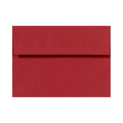 Picture of LUX Invitation Envelopes, A2, Peel & Press Closure, Ruby Red, Pack Of 50