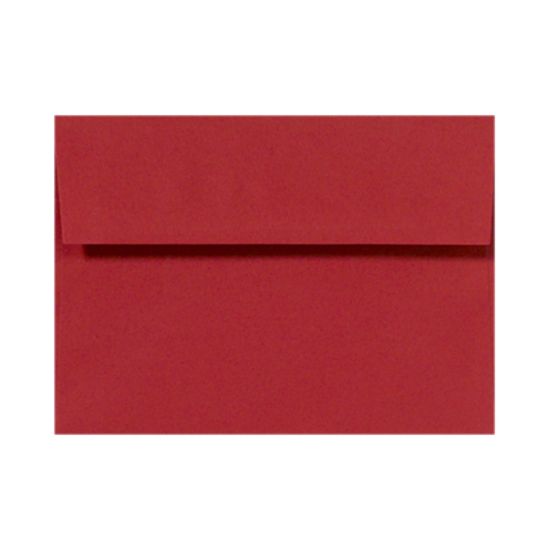 Picture of LUX Invitation Envelopes, A2, Peel & Press Closure, Ruby Red, Pack Of 50