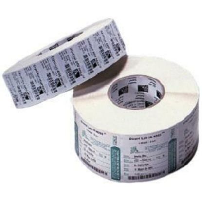 Picture of Zebra Label Direct Thermal Paper Label Rolls, For  ZSelect 4000D, E62811, Rectangle, 4in x 3in, White