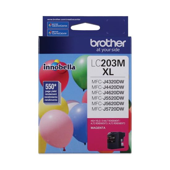 Picture of Brother LC203 Magenta High-Yield Ink Cartridge, LC203MS