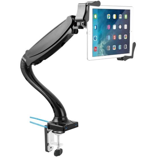 Picture of CTA Digital Mounting Arm for Tablet PC, iPad mini, iPad Air, iPad Pro - Black - 1 Display(s) Supported - 13in Screen Support