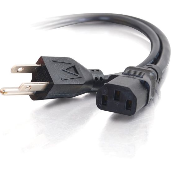 Picture of C2G 3ft Power Cord - Universal Computer Power Cord - Replacement power cord for PC, Monitor, Printer, Scanner, etc.