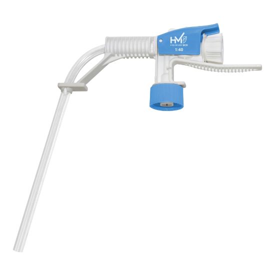 Picture of Highmark ECO Dilution Gun, 1:40, 4inH x 1-1/2inW x 14inD, Blue/White