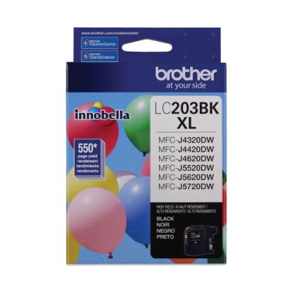 Picture of Brother LC203 Black High-Yield Ink Cartridge, LC203BKS