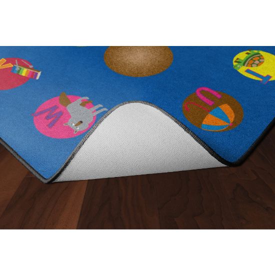 Picture of Flagship Carpets Circle Time Learning Rug, Rectangle, 6ft x 8ft 4in, Multicolor