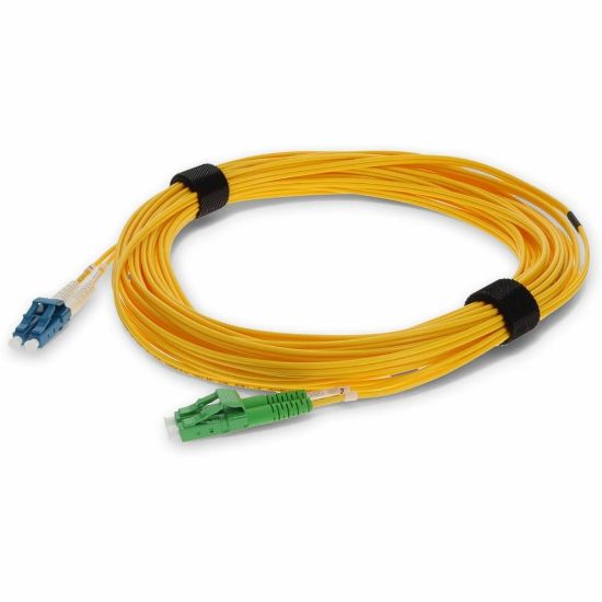 Picture of AddOn 5m ALC (Male) to LC (Male) Yellow OS2 Duplex Fiber OFNR (Riser-Rated) Patch Cable - 100% compatible and guaranteed to work