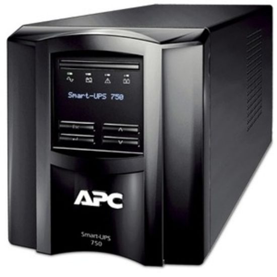 Picture of APC by Schneider Electric Smart-UPS 750 VA Tower UPS - Tower - 4 Hour Recharge - 100 V AC Input - 100 V AC Output - Sine Wave - Serial Port - 6 x NEMA 5-15R - 6 x Battery/Surge Outlet