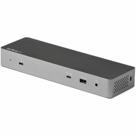 Picture of StarTech.com Thunderbolt 3 Dock w/USB-C Host Compatibility - Dual 4K 60Hz DP 1.4 or HDMI TB3/USB-C Docking Station