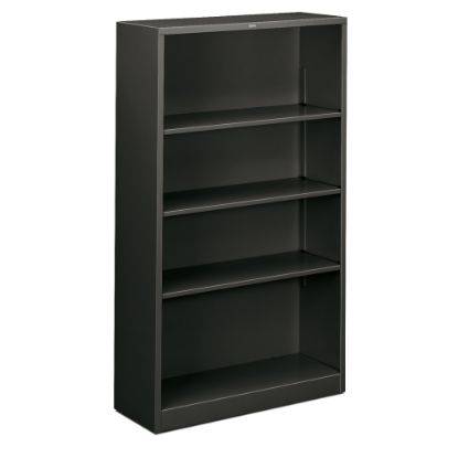 Picture of HON Brigade Steel Modular Shelving Bookcase, 4 Shelves, 59inH x 34-1/2inW x 12-5/8inD, Charcoal