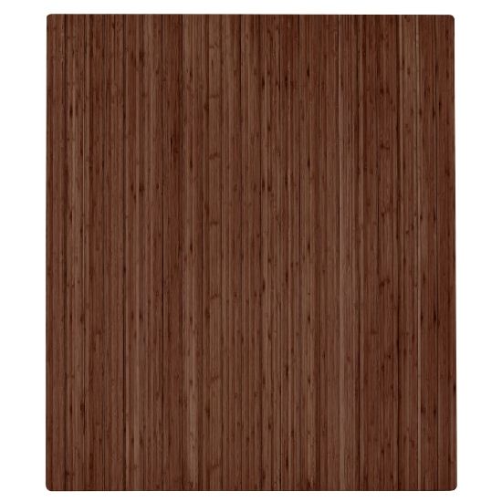 Picture of Anji Mountain Roll-Up Chair Mat, Rectangular, 42in x 48in, Walnut