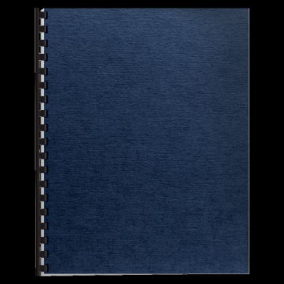 Picture of Fellowes Linen Classic Presentation Covers, 8 1/2in 11in, Navy, Pack Of 200