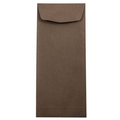 Picture of JAM Paper Policy Envelopes, #11, Gummed Seal, 100% Recycled, Chocolate Brown, Pack Of 50 Envelopes