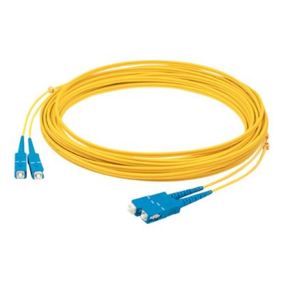 Picture of AddOn - Patch cable - SC/UPC single-mode (M) to SC/UPC single-mode (M) - 5 m - fiber optic - simplex - 9 / 125 micron - OS2 - riser - yellow